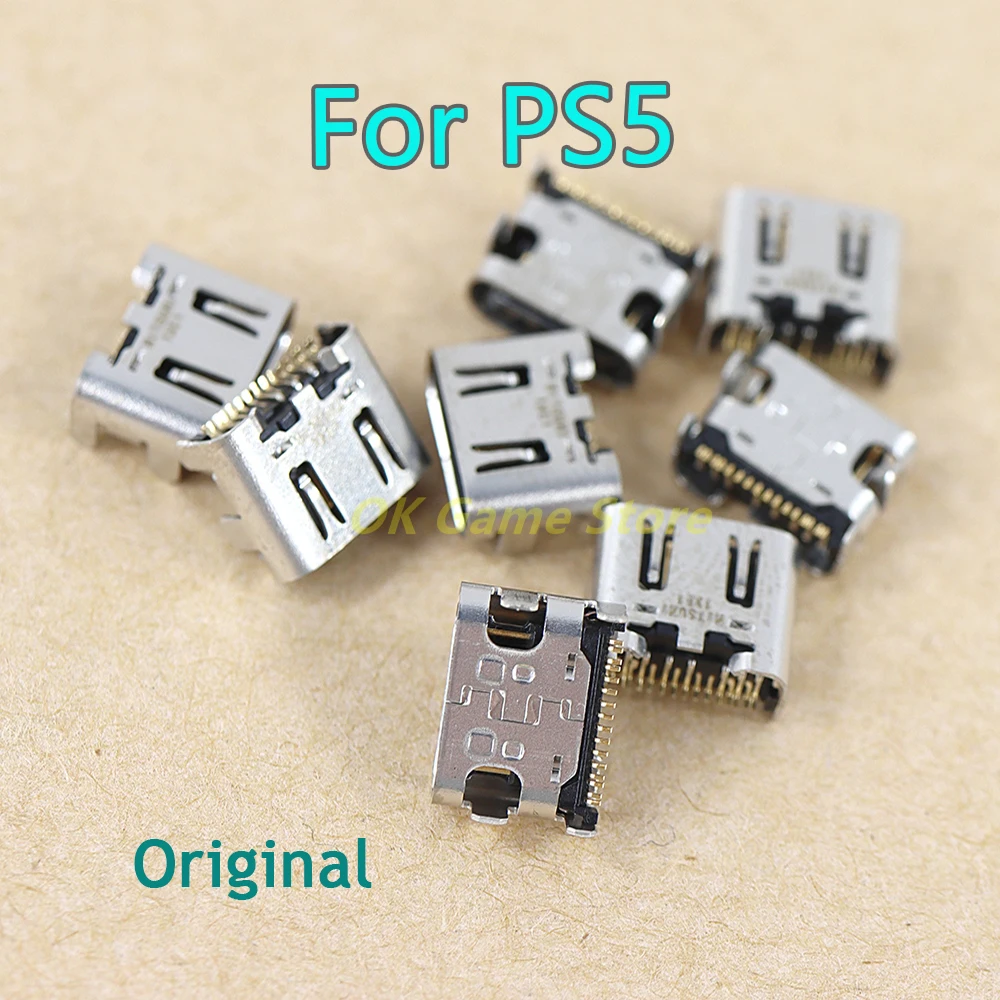 50pcs Original Type-C Charger Socket connector For PS5 V1 V2 V3 Micro usb charger socket port for PlayStation 5 game controller