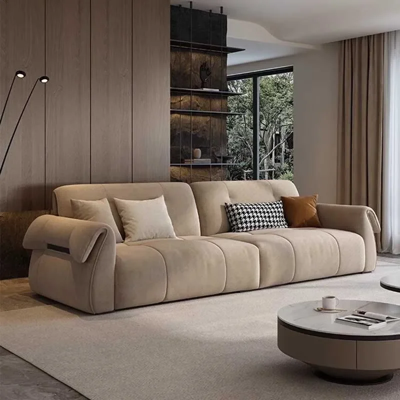 Sleeping Europe Soft Sofas 3seater Relax Style Hotel Living Room Sofa Puffs Luxury Designer Divani Da Soggiorno Home Furniture