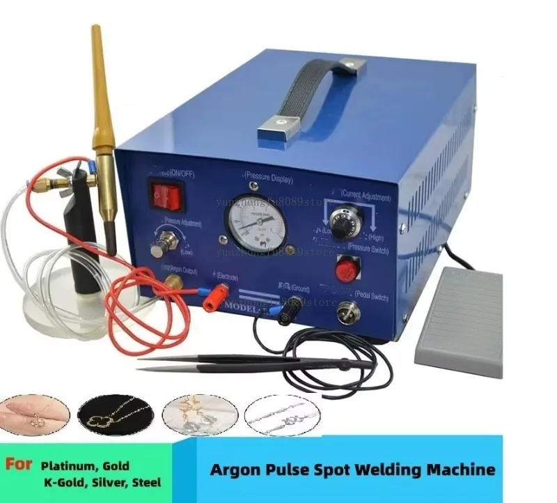 50A 220V High Power Argon Protection Pulse Spot Welder, Adjustable Pulse Jewelry Welding Machine