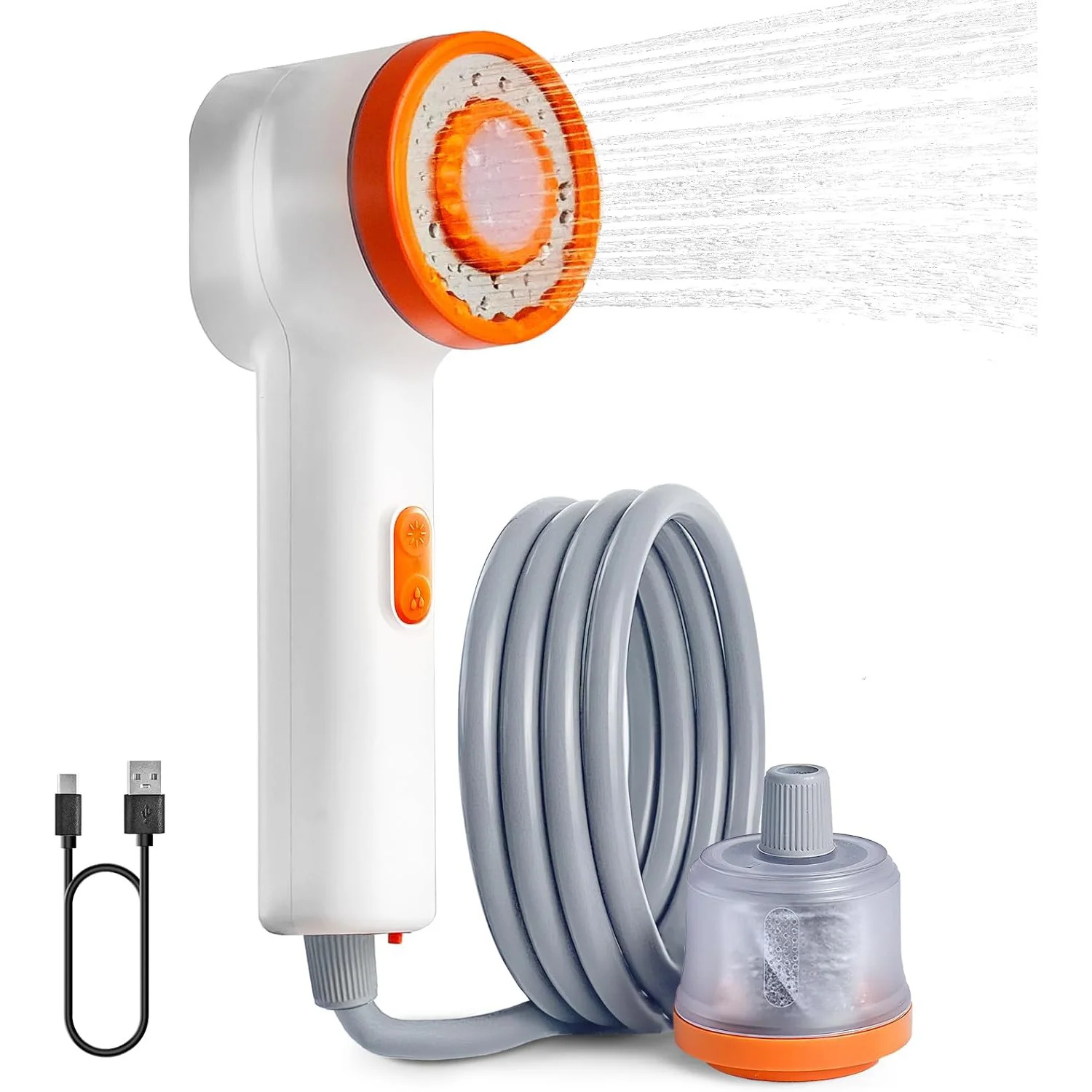 

Outdoor Dormitory Shower God Home Rental Rural Electric Portable Simple Self priming Shower Charging 60 Minute Battery Life