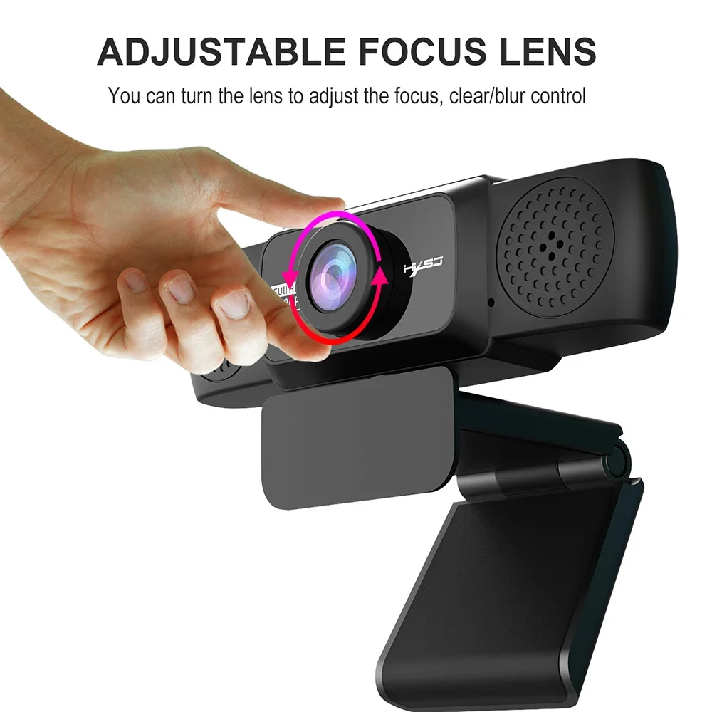 Webcam Full HD 1080P USB Web cam With Dual Noise Cancelling Microphone Web Camera To Computer For Windows Mac