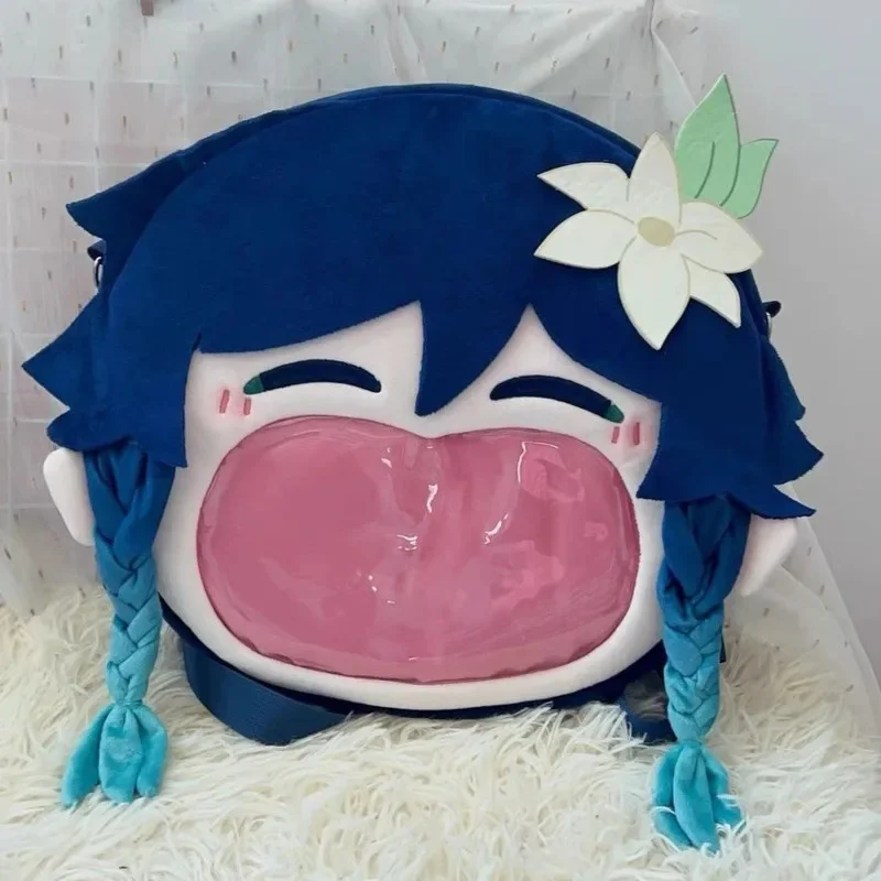 Genshin Impact Wendy Itabag Y2K Cartoon Animation Game Peripheral Anime Cotton Doll Plush Doll Backpack Student Messenger Bag