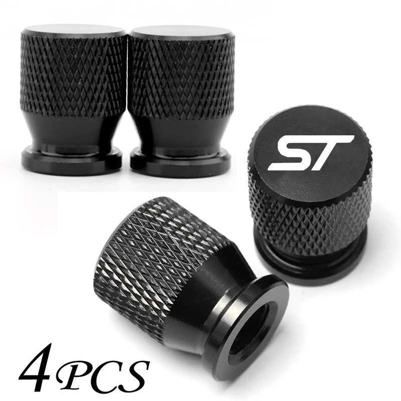 For Ford ST FOCUS 2 3 Mondeo Fiesta Kuga MK2 MK3 MK4 Car Accessories Wheel Tire Valve Airdust Waterproof Caps Tyre Stem Covers