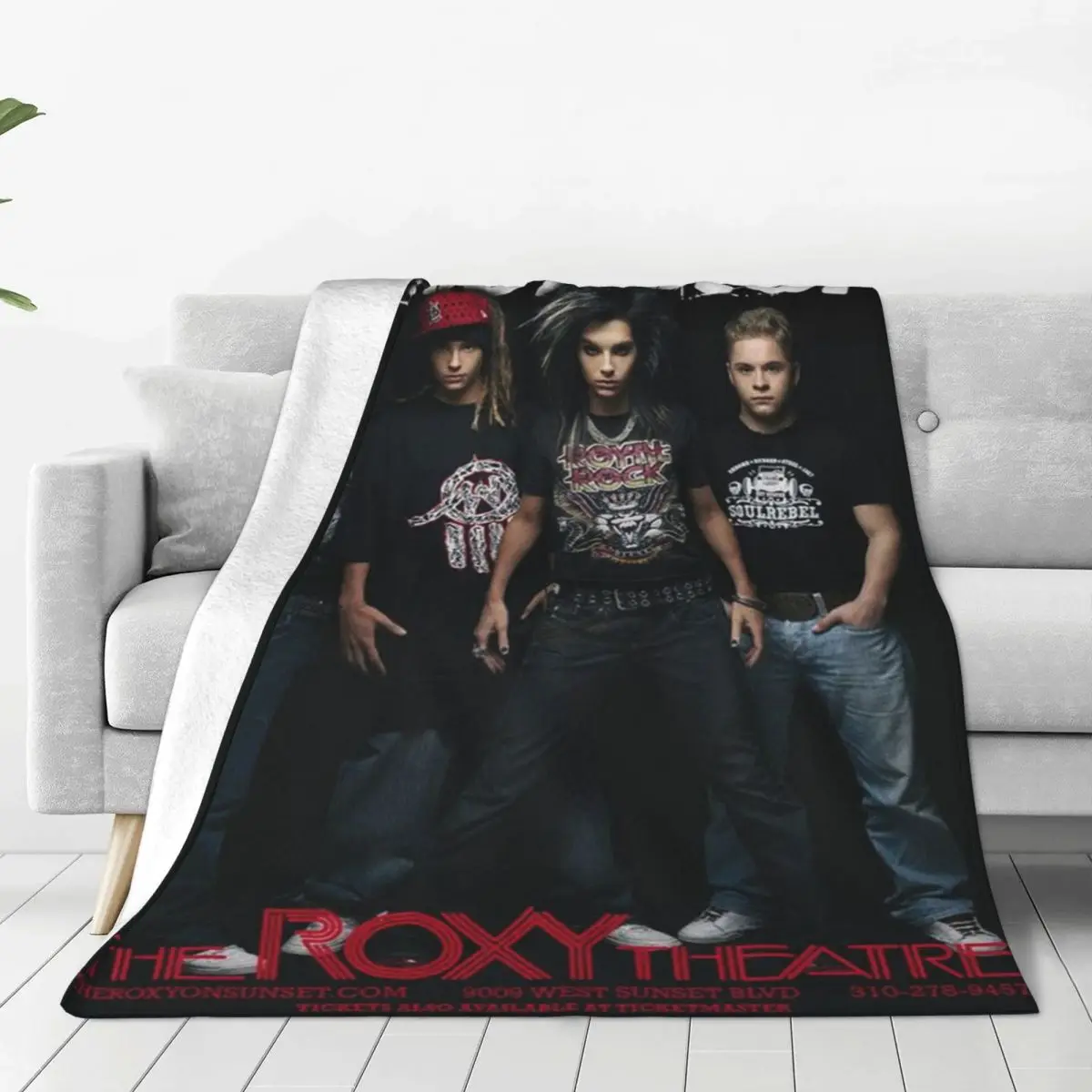 

Tokio Hotel Rock Band Blankets Sofa Cover Flannel Spring Autumn Multifunction Warm Throw Blankets for Sofa Outdoor Bedspreads