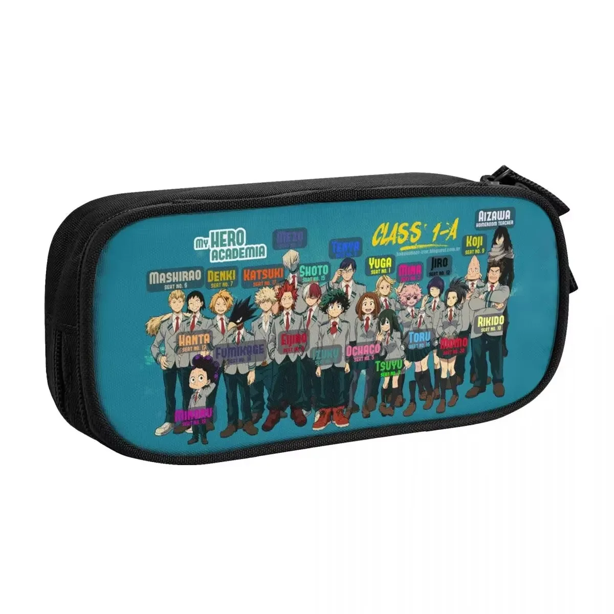 

Anime My Hero Academia Big Capacity Pencil Pen Case Office College School Large Storage Bag Pouch Holder Box Organizer