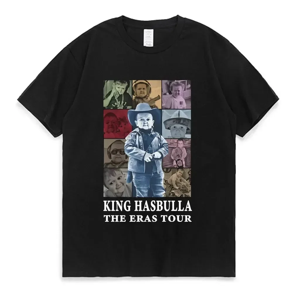 2024 Hasbulla Fighting T Shirt Mini Khabib Blogger T-Shirt Crew Neck Men Tees Retro Tops Funny Graphic Women Tshirt Streetwear