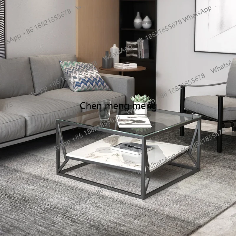 Nordic Living Room Cafe Tables Modern Simplicity Multifunctional Iron Art Coffee Table Creativity Cafe Furniture SalontafelDD
