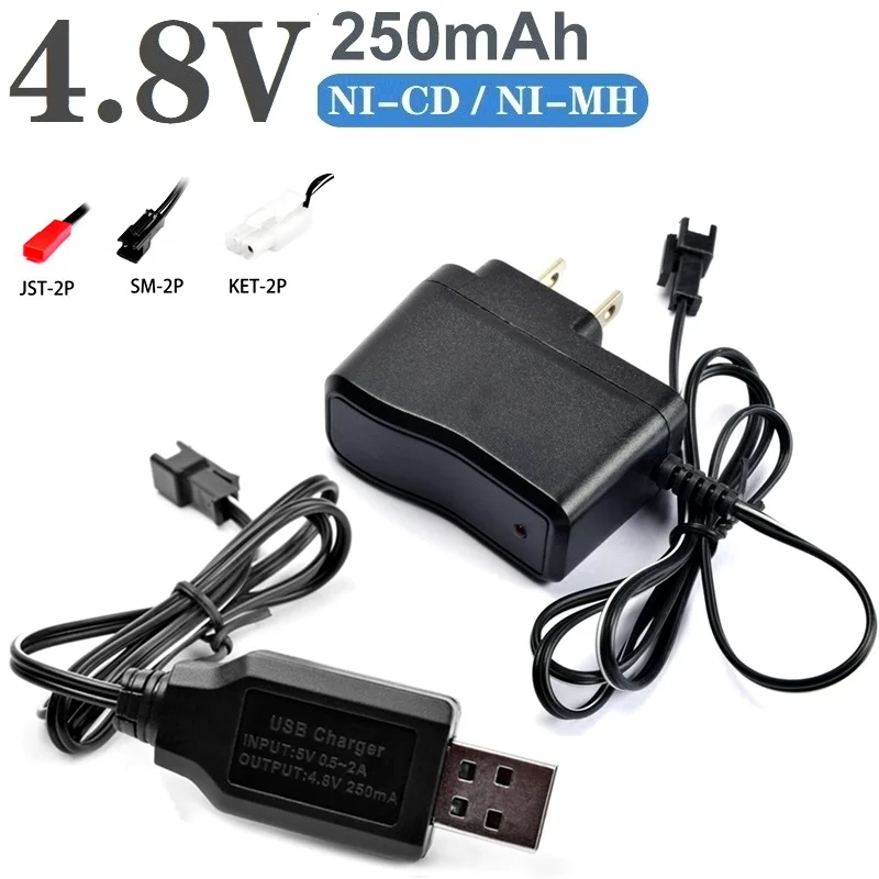 ( T Plug ) 4.8v Ni-MH Battery and charger For Rc toys Cars Tanks Robots Boats Guns 4* AA 700mah 4.8v Rechargeable Battery Pack