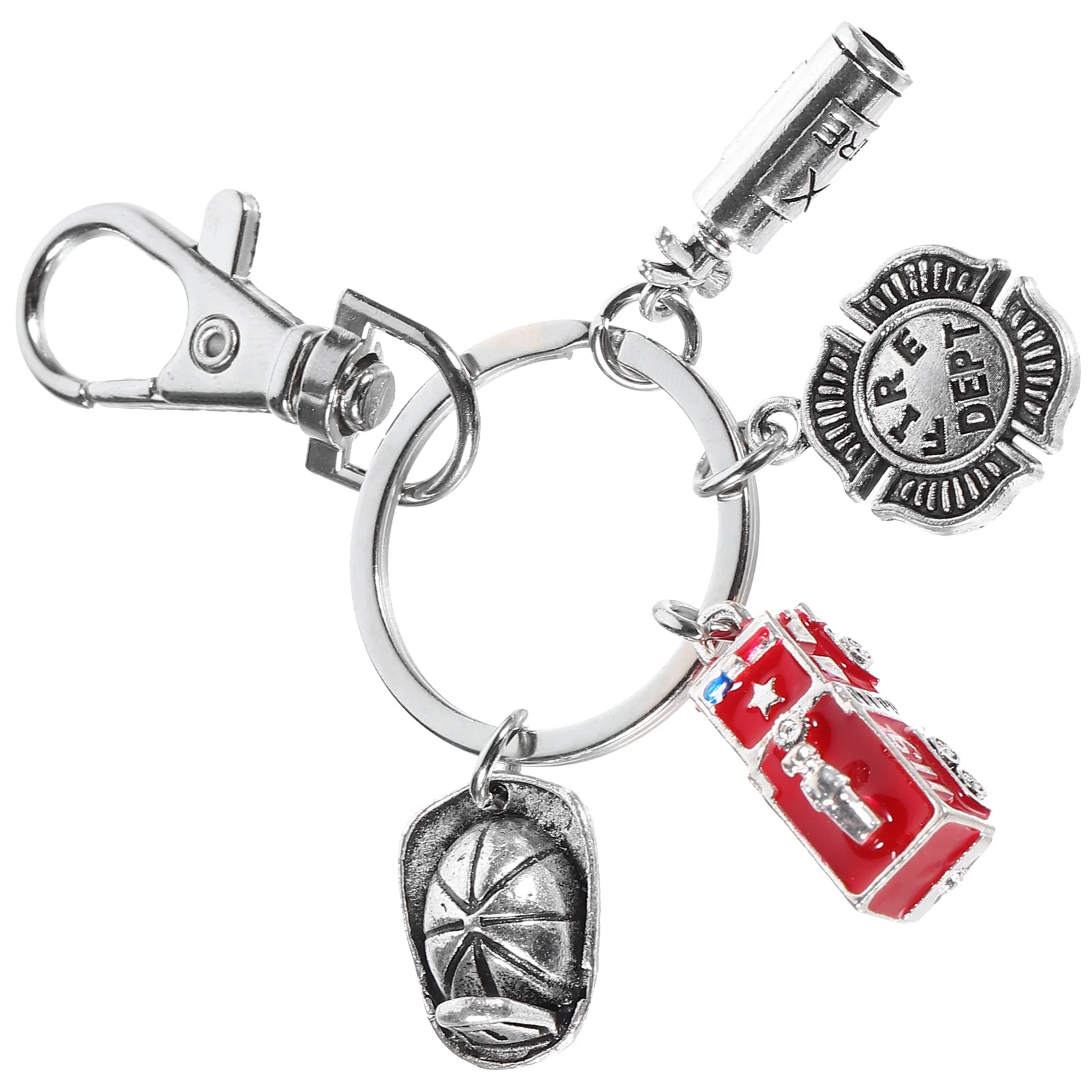 

Firefighter Safety Equipment Keychain for Boyfriend Car Keys Women Alloy Bulk