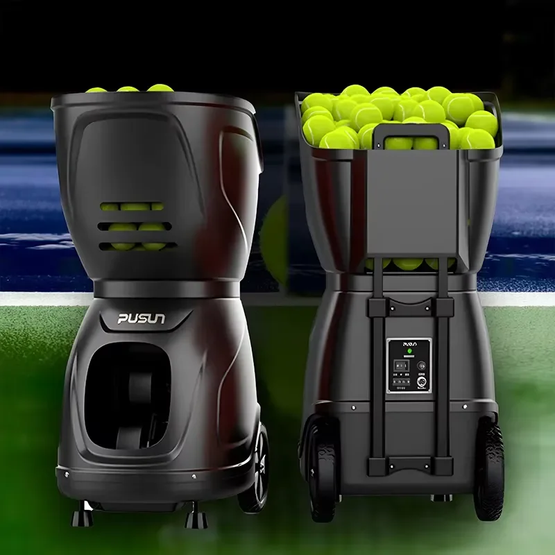 Novatech Global PT 9001 Portable Intelligent Tennis Ball Feeder with Multiple Shot Modes for Professional Indoor and Outdoor