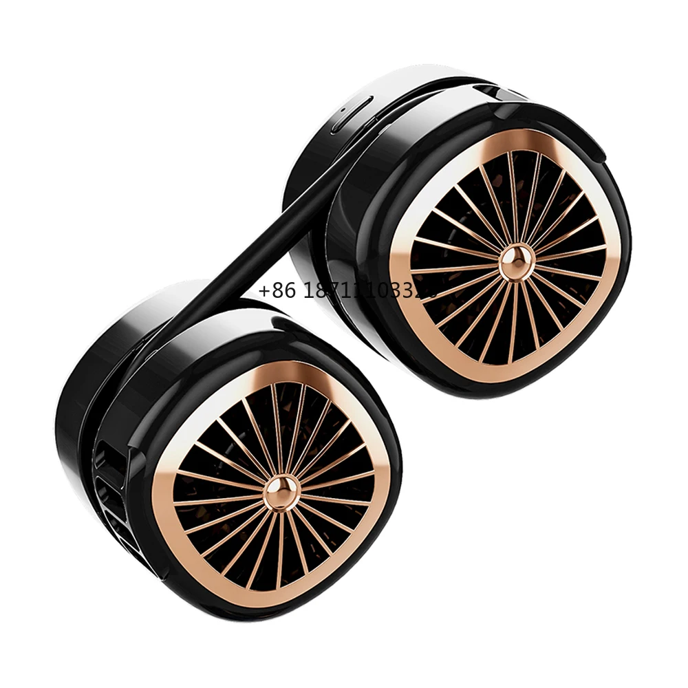 

USB перезаряжаемый подвесной вентилятор на шею, пользовательские мини-безлопастные охлаждающие беспроводные складные портативные и носимые вентиляторы