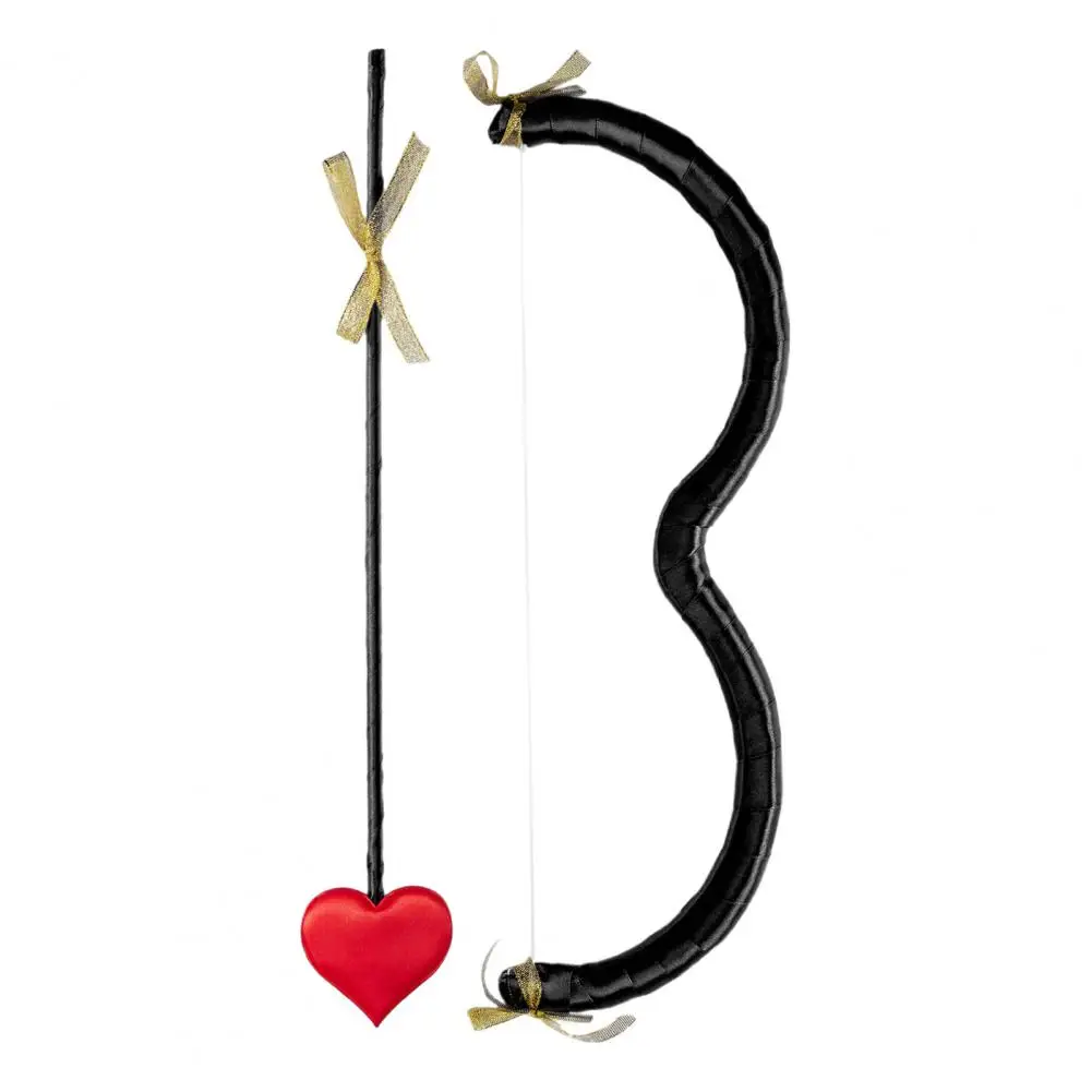 

Love Symbol Cupid Arrow Cupid Bow Arrow Set Valentine's Day Heart-shaped Bow Arrow Prop for Photography Filming Stage Costume