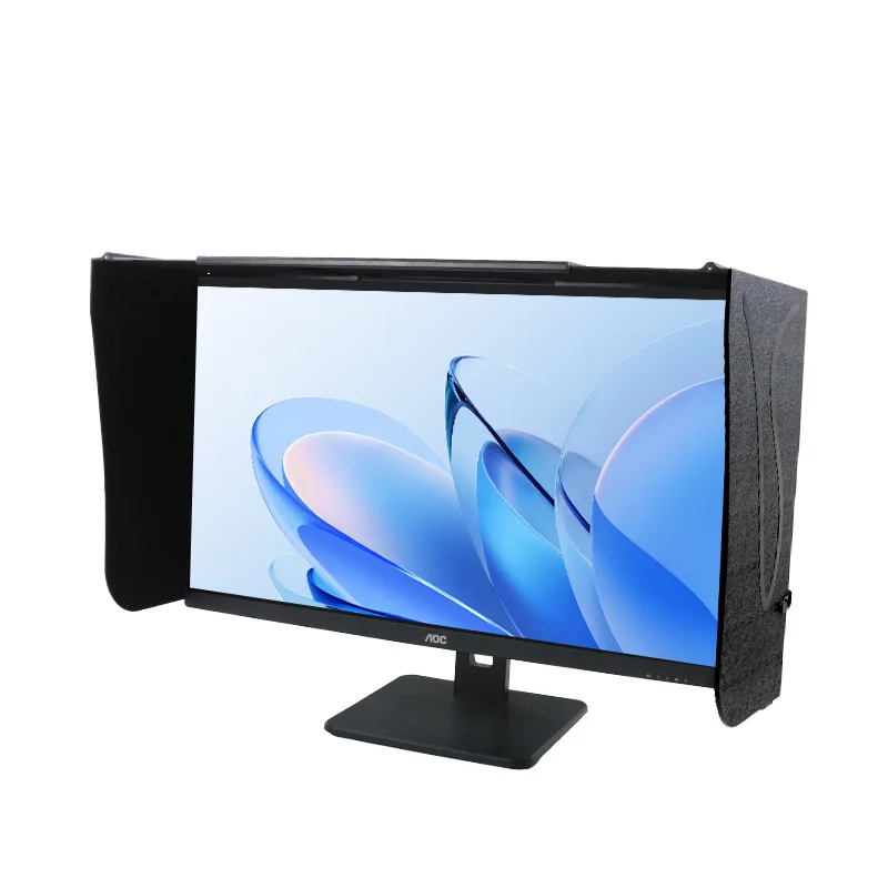 Desktop computer hood Notebook monitor shading Light blocking retractable