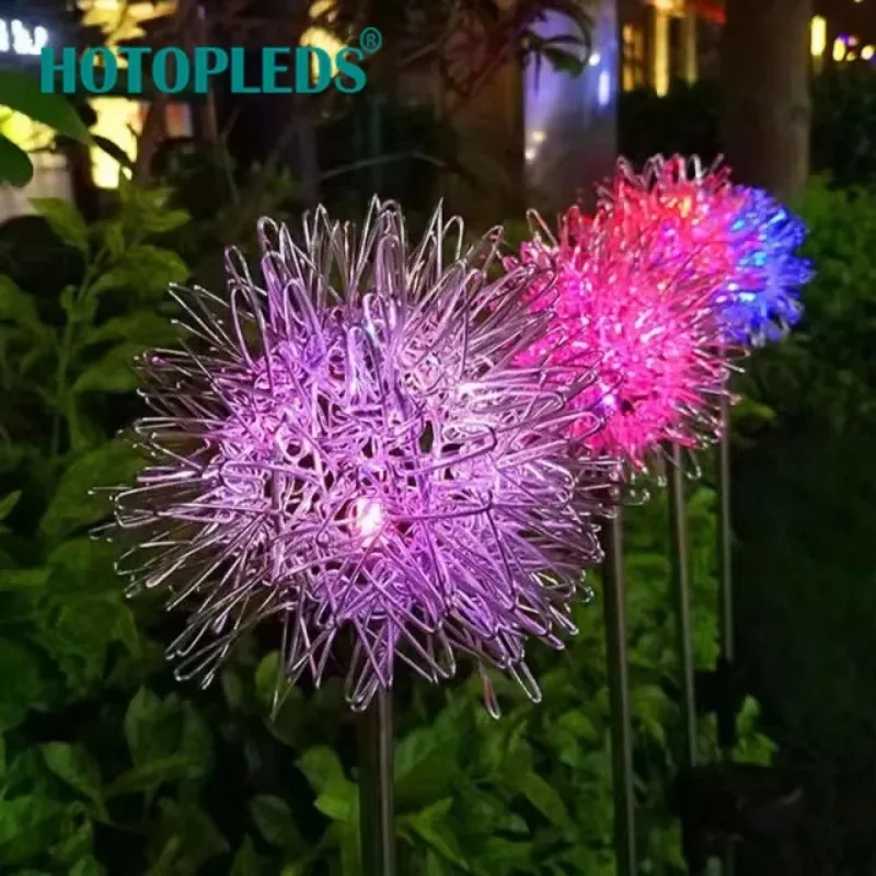 

Colorful Decorative Creative Solar Garden LED Lights Outdoor Landscape Decoration Solar Dandelion Flower Underground Lamps