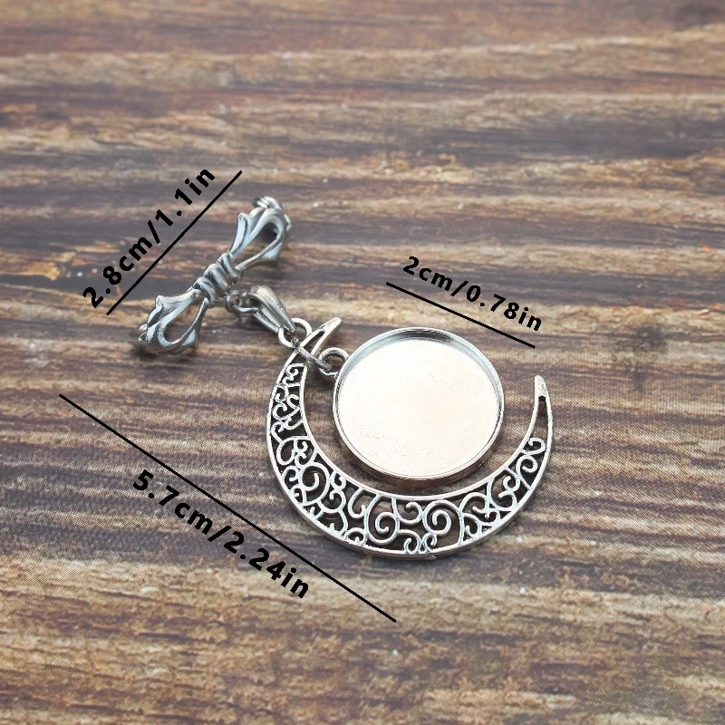 1PC Music Symbol Score Brooch Handmade Crescent Shaped Glass Cabochon Brooch Pendant Jewelry Exquisite Accessories Gift
