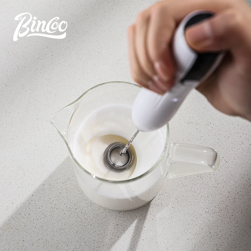 Bincoo Electric Milk Frother Coffee Latte Art Automatic Milk Frother Household Milk Handheld Whipper Stirring Stick