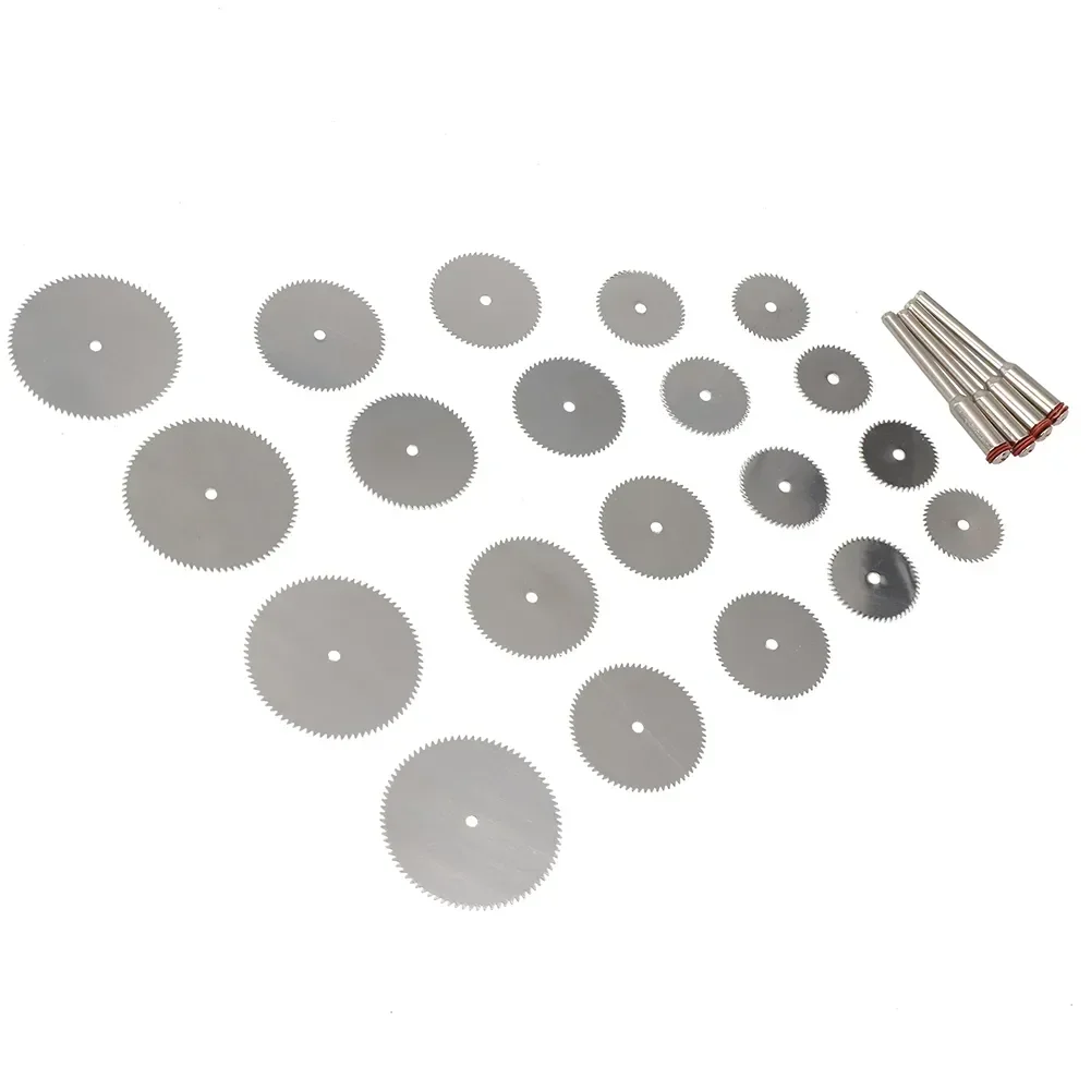 24 pz/set Lame Per Sega Circolare Dischi Da Taglio HSS Ruota Da Taglio Per Legno Per Plastica Legno Noce PVC Tagliatubi Utensile Rotante NUOVO