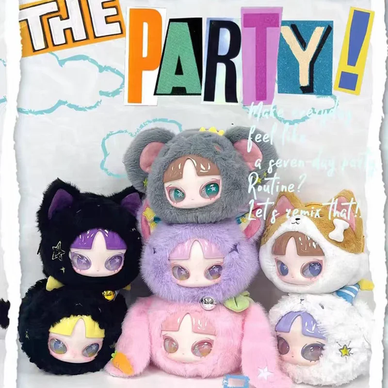 

In Stock INN'S LET'S PERTY Series Blind Box Shoulder Bag Mystery Box Doll Action Anime Figure Ornament Cute Zipper Bag Girl Gift