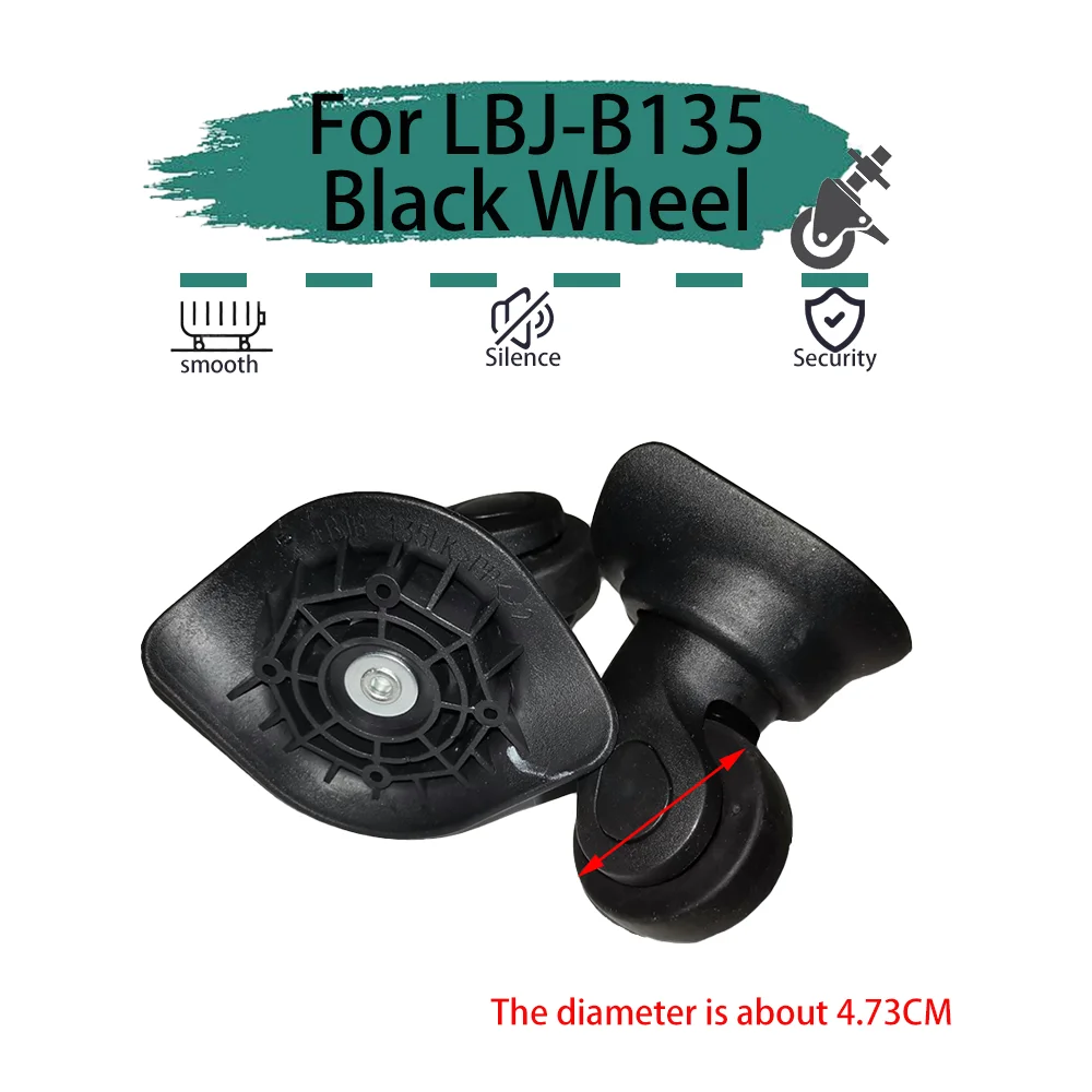 For LBJ-B135 Universal Wheel Replacement Suitcase Rotating Smooth Silent Shock Absorbing Wheel Accessories Travel Accessories