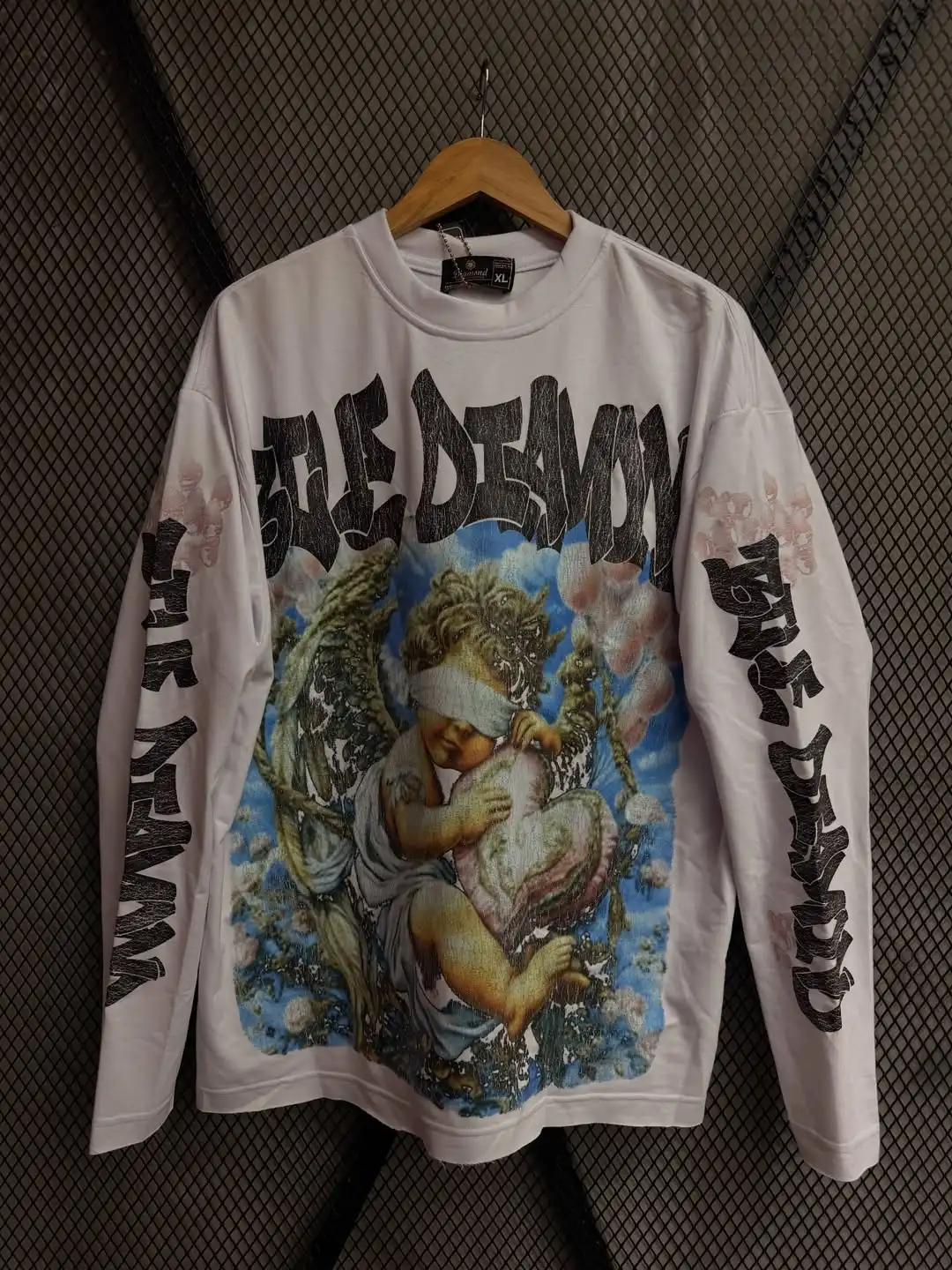 

Большие размеры с узором и принтом в корейском стиле, эстетические повседневные простые пуловеры в стиле Харадзюку с длинными рукавами для пар 90-х годов и круглым вырезом