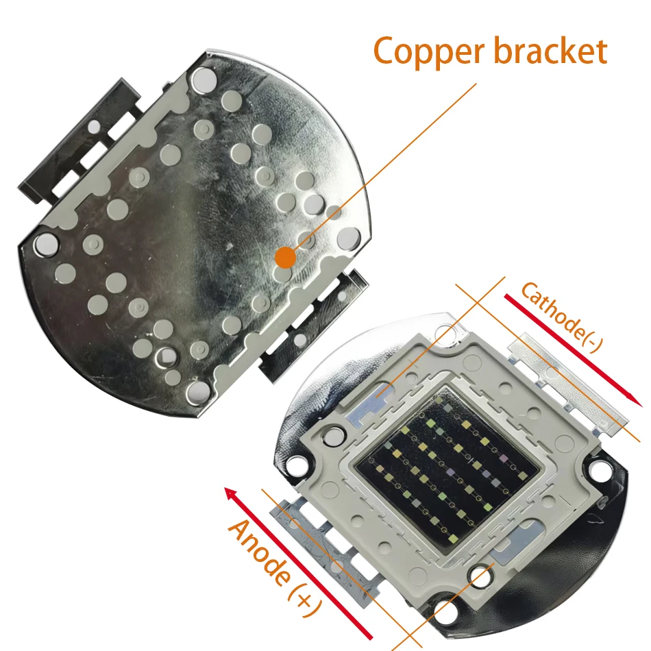 High Power Aquarium COB LED Lamp Beads RGB 50W 60W 70W 100W  for Freshwater Plants, Saltwater Coral, Arowana Fish Tank Lighting