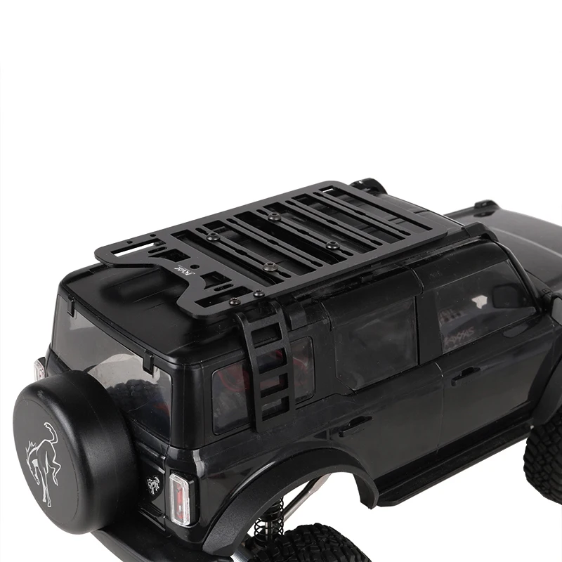 TRX4-M Metal Roof Luggage Rack with Ladder for 1/18 RC Crawler Car Traxxas TRX4M Bronco Upgrade Parts