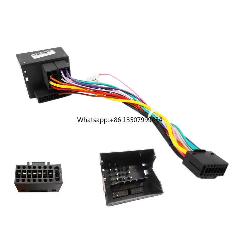 40-Pin Quadlock Molex 20-Pin Extension Cable Automotive OEM ODM Wiring Harness for Car Monitors Two Year Warranty