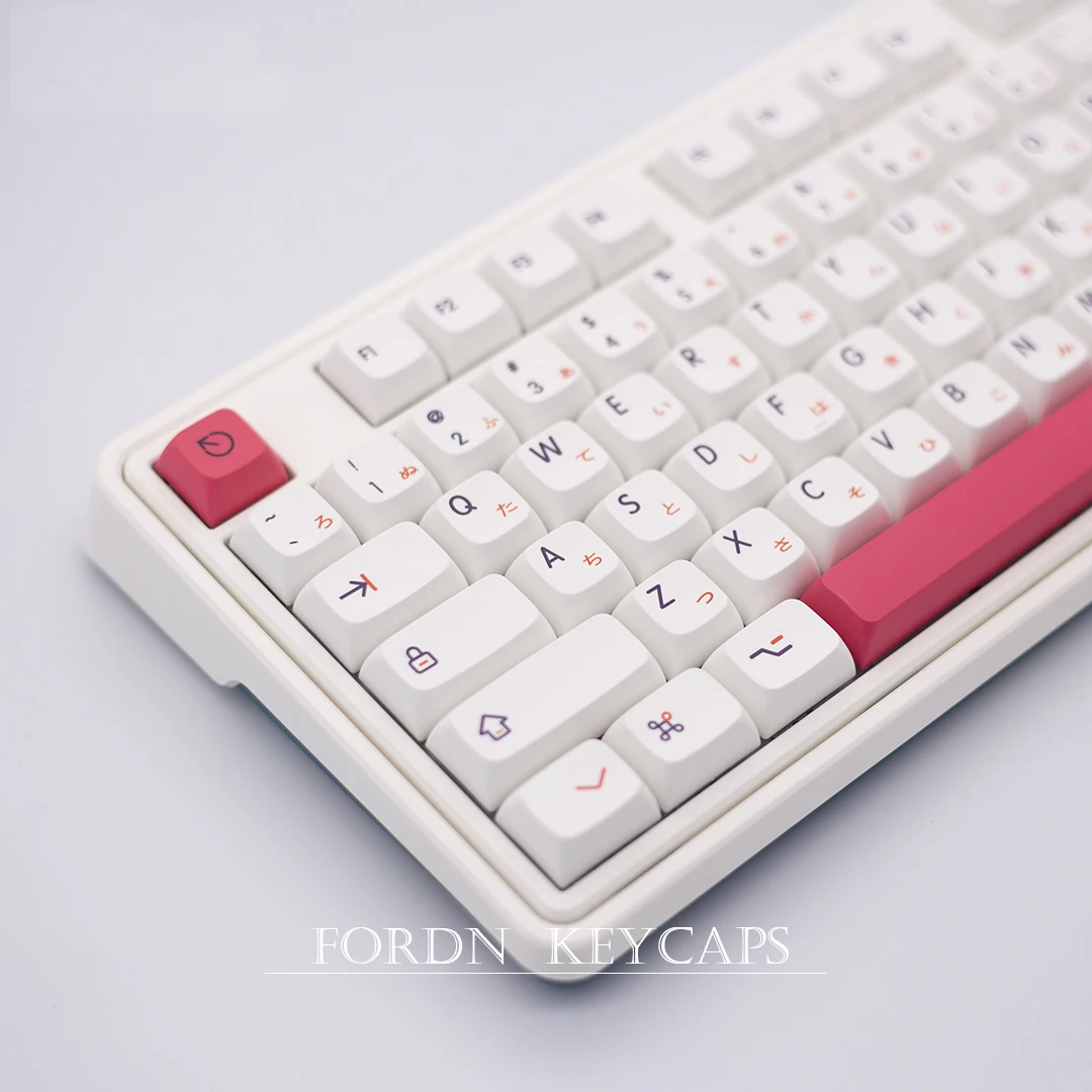 Fendai-teclas personalizadas para teclado mecánico, accesorio de 118 teclas, perfil XDA, PBT, japonés, bonito