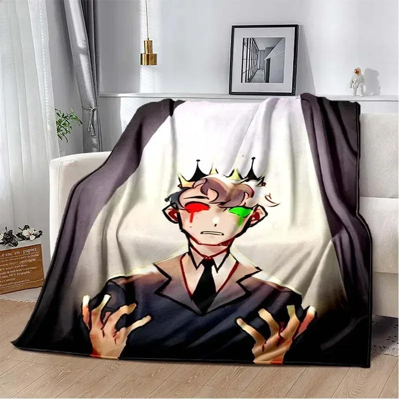 2026 Dream SMP Ranboo Blanket Flannel Throw Blankets Flannel Light Weight Fuzzy Warm Throws For Bedding Couch Sofa