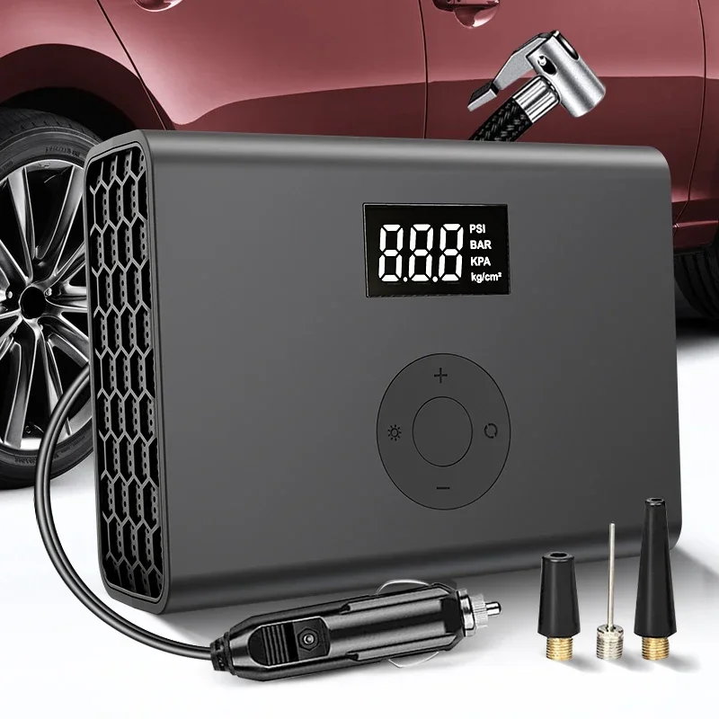 Portable Air Compressor DC12V Electric Car Air Pump Smart Mini Car Air Pump for Car Motorcycle Ball and Other Inflatable