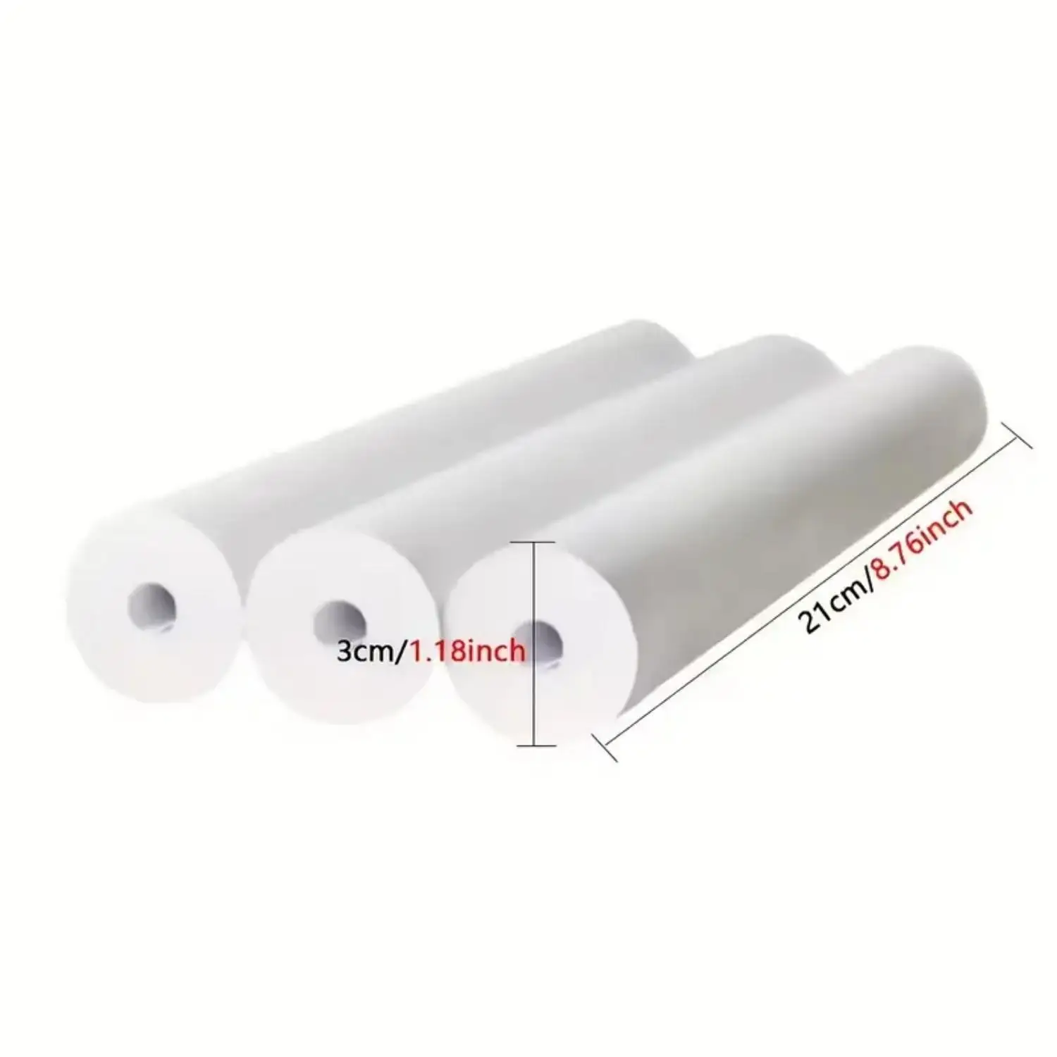 8-roll Thermal Printer Paper (Cylindrical), 8.26 X 11.69 Inches (US Letter Size), Quick-drying Thermal A4 Paper, Premium A4 Paper, Compatible with Most Portable A4 Printers