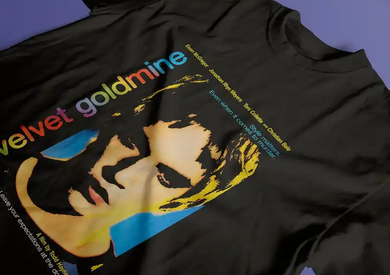 Velvet Goldmine, Todd Haynes, Brian Slade, 1998 - HQ Movie Print T-Shirt, Heavyweight Unisex Crewneck