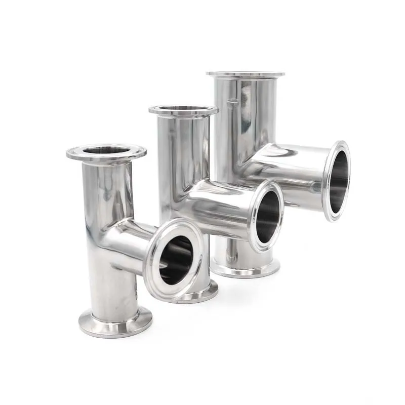 ss304-316lステンレス鋼サニタリーティーフィッティングod19mm-102mmパイプod-505-119mm-15インチ～4インチトリプルシャフトクランプ対応