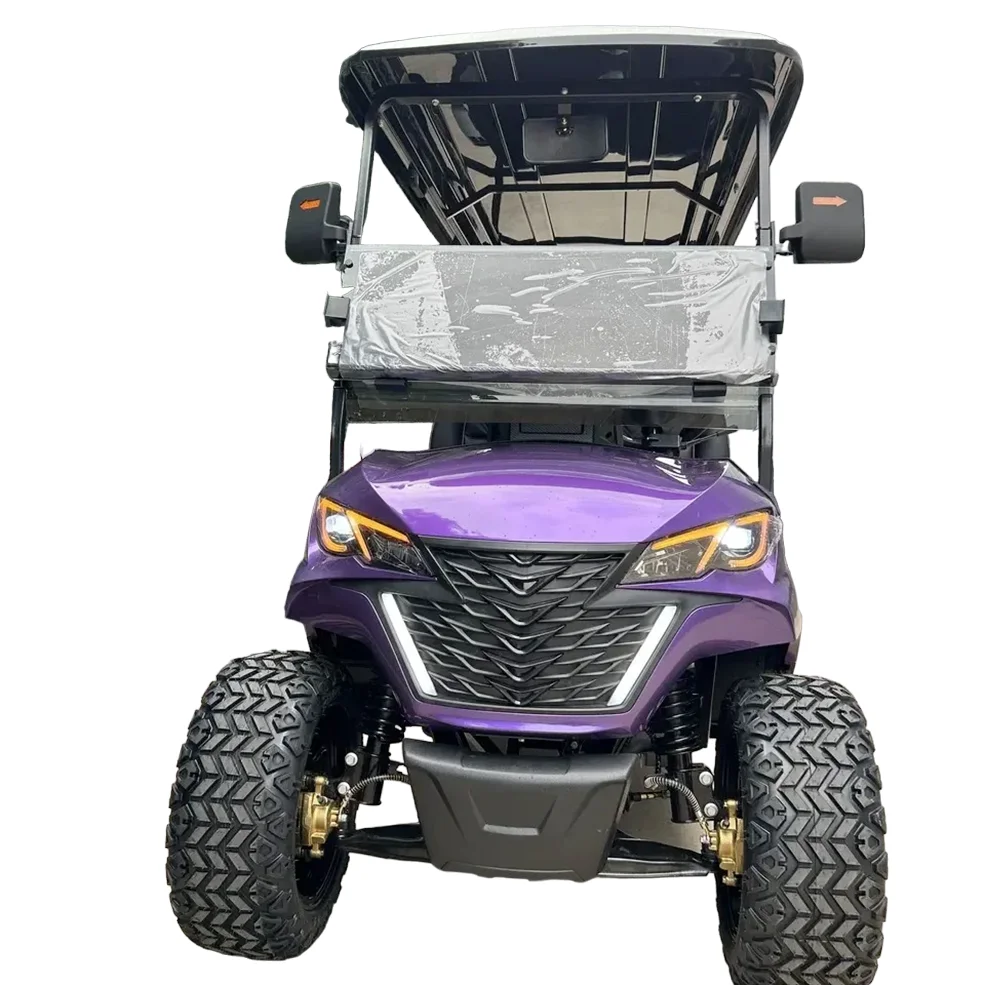 Four Wheel 2 4 6 Seats Electric Scooter Adults Sightseeing Patrol Leisure Travel 4 Seat Golf Cart With Bluetooth Speakers