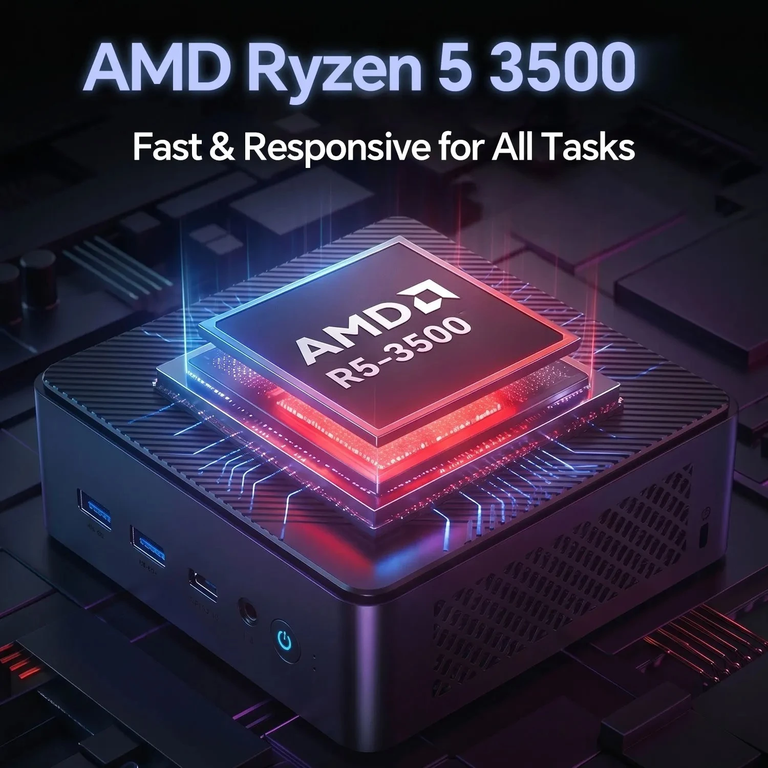 AMD R5 3500 Mini PC 6 Core 6 T - огляд і ціна Home Office Windows 11