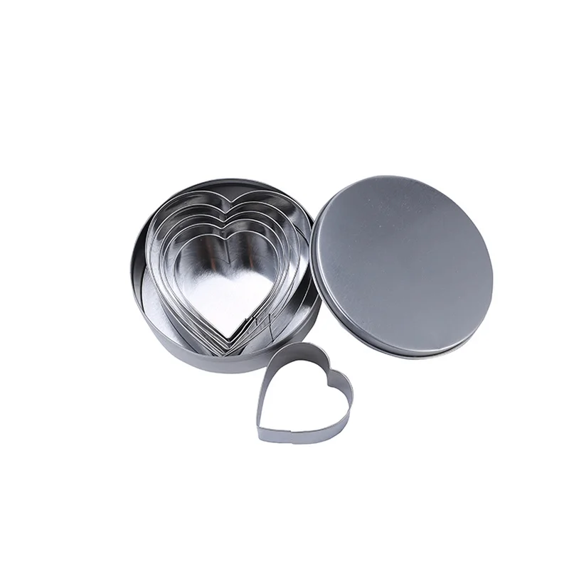 

Stainless Steel Fondant Cake Baking Mould Round/ Heart /Flower/ Star Shape Cookie Biscuit Cutter DIY Decorating Moulds