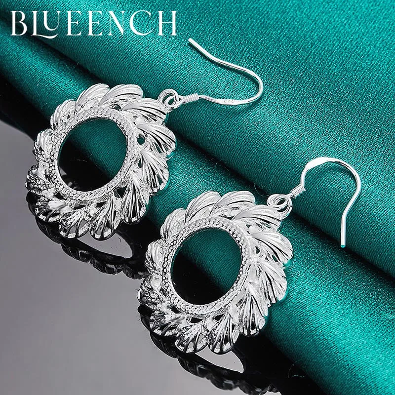 

Blueench 925 Sterling Silver Sunflower Drop Eardrop Earrings Earrings for Woman Engagement Wedding Fashion Jewelry