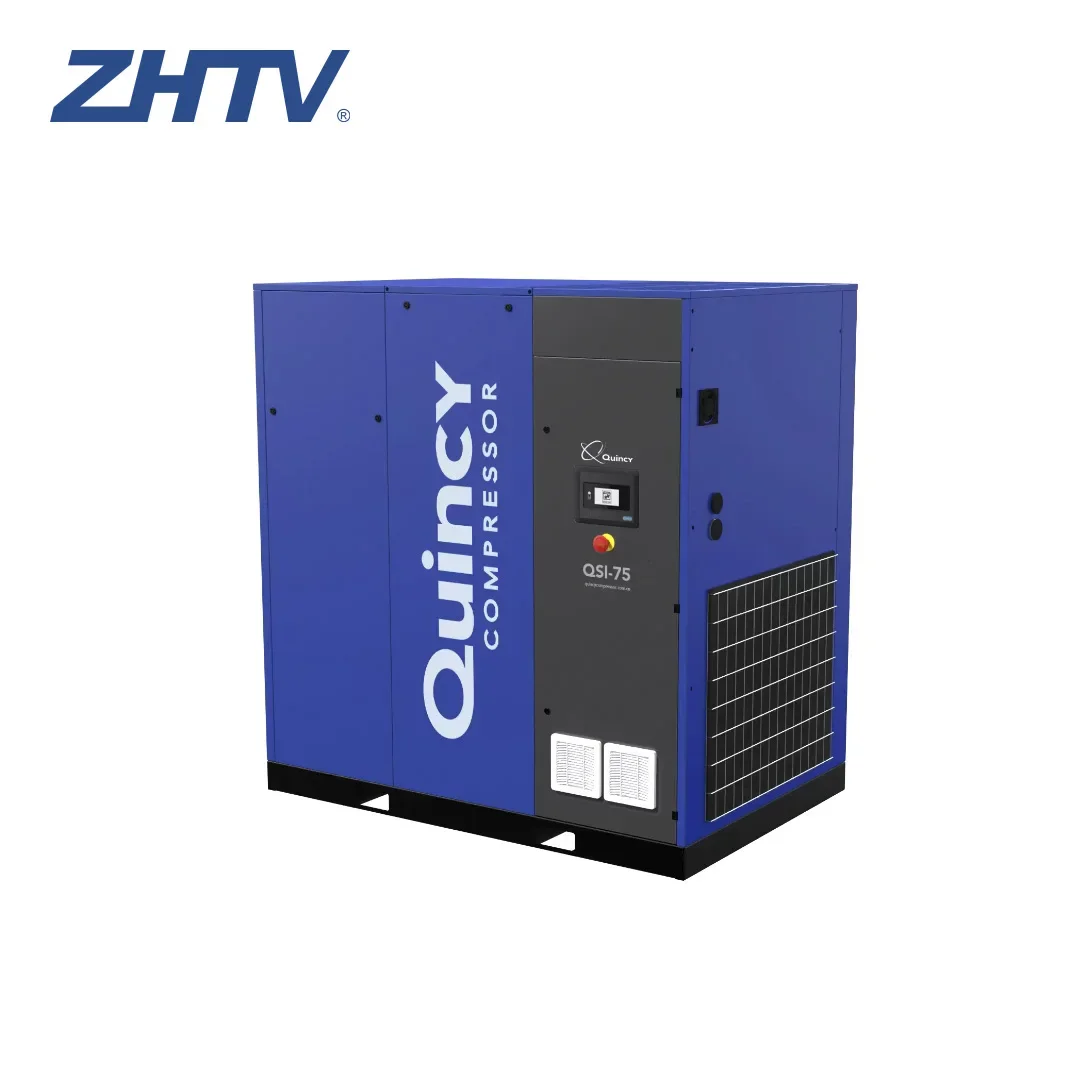 Quincy QSI 55 to 90 kW Oil Injected Screw Air Compressor Direct Drive Air Cooling Helical Lobe Compressor Air Compressor