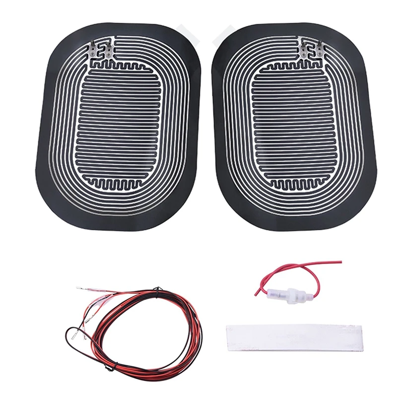 Car Side Wing Mirror Heating Pad Black Carbon Crystal Heating Material Quick Warm Mirrors Defogger