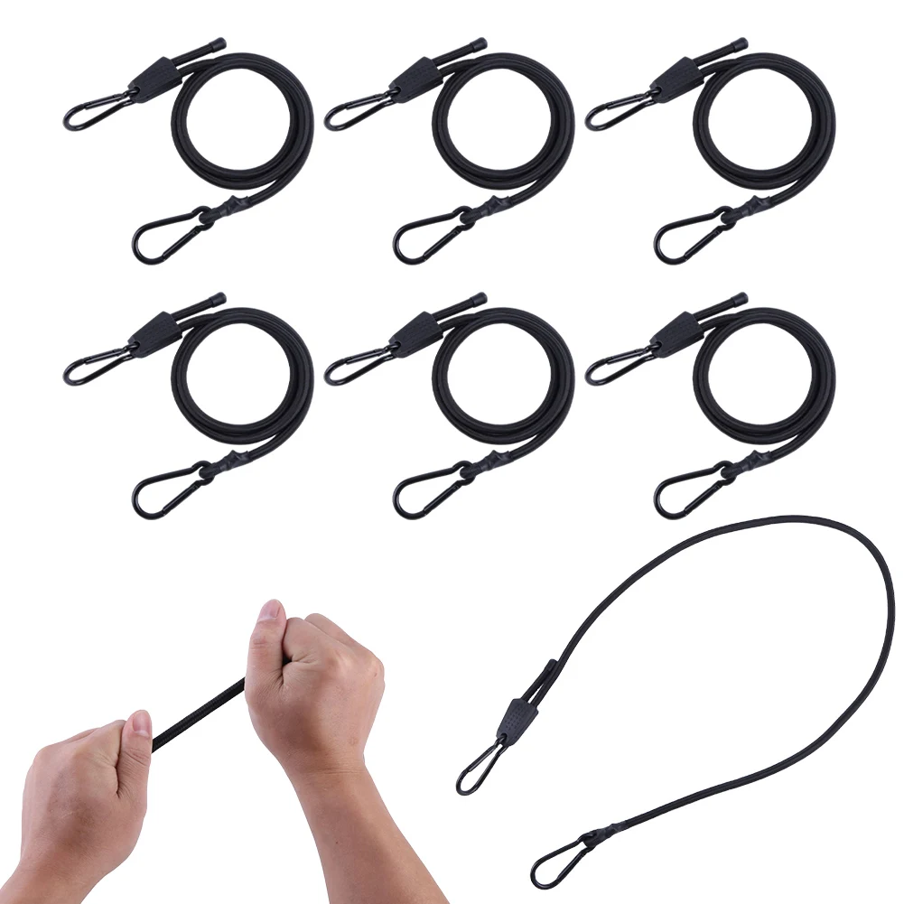 

6 шт. регулируемые банджи-шнуры с крючками, сверхмощный уличный карабин, банджи-шнур, эластичные банджи-ремни для стойки велосипеда