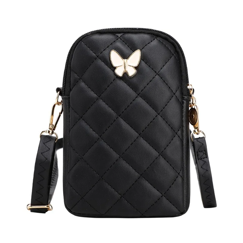 

Simple Mini PU Leather Crossbody Bag Phone Bag Handbag Women's Shoulder Bag Coin Pouch Wallet Butterfly Phone Bag Girls