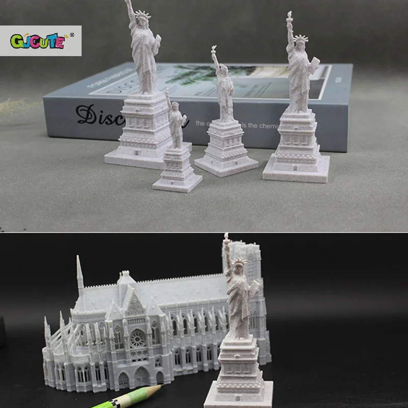 1:12 domek dla lalek Mini statua Wolności rzeźba figurki miniaturowe rzemiosło dekoracyjne do domu ozdoby mikro scena rekwizyty fotograficzne