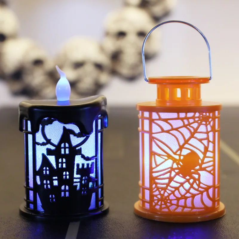 New Halloween Costume Props Fun Small Oil Lamp LED Candle Light Castle Lights Bar Home Desktop Decoration Festival Small Gift