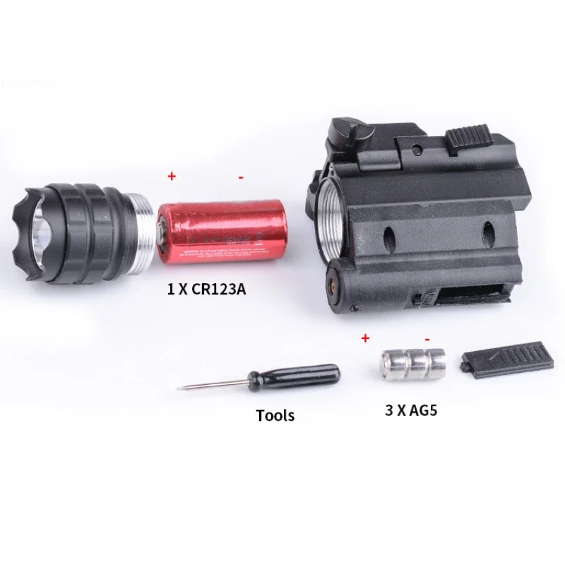 400 Lumen Pistol Flashlight Tactical Weapon Laser Light Quick Release Constan for Taurus G2 G3 Toro 20mm Rail Mounted