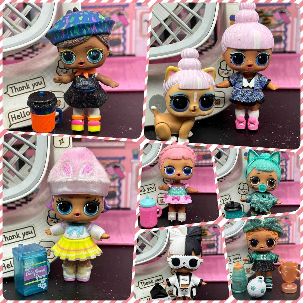 8CM LOL Doll Collectible Girl DIY Toy Doll Set Includes Doll Clothes, Shoes and Accessories Children's Birthday Gift