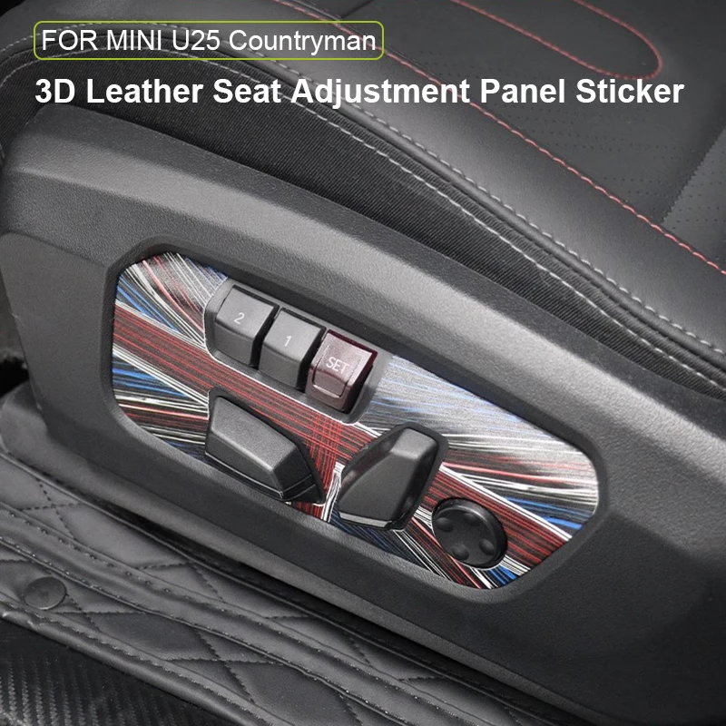 

2x кожаные молдинги для салона автомобиля, кнопка регулировки сиденья, наклейки, аксессуары для отделки Mini Countryman U25 2024 2025