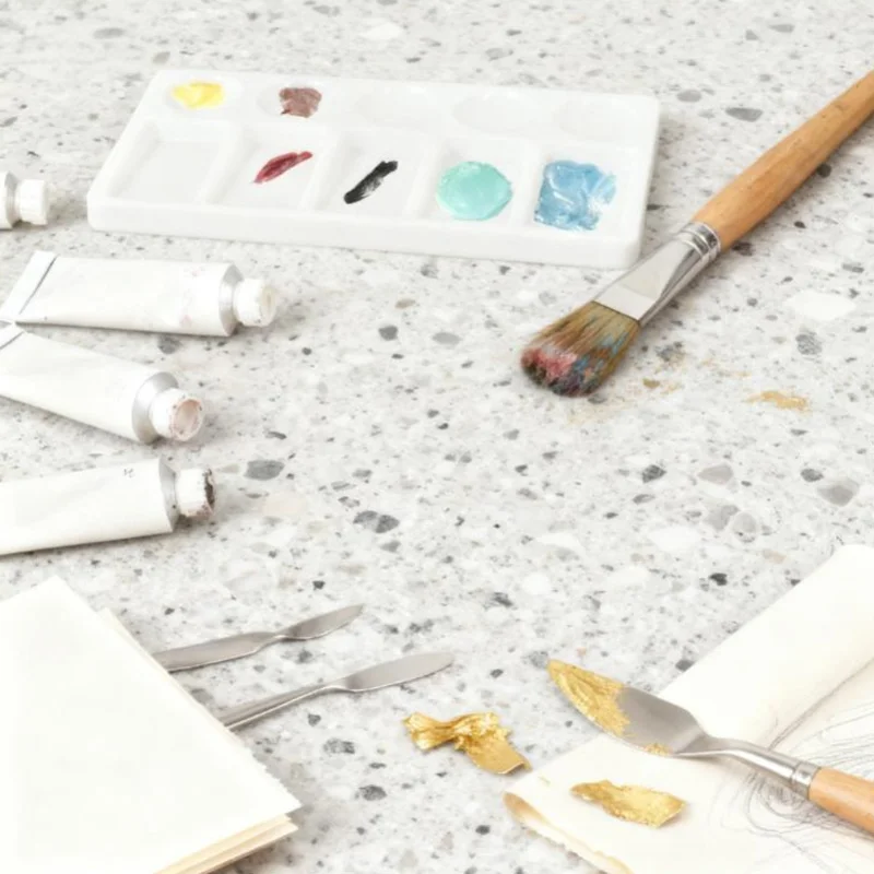 10-Well Plastic Palette for Gouache Watercolor Acrylic Painting Easy to Clean Antioxidant Resistant Deformation Color Mixing