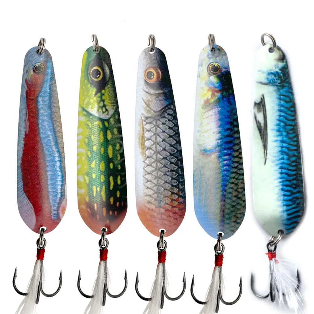 

Metal Toby Spoon Lure 8.5cm11g VIB Sequin Paillette Winter Ice Fishing Canberra Killer Tasmanian Salmon Pike Walleye Bass Bait