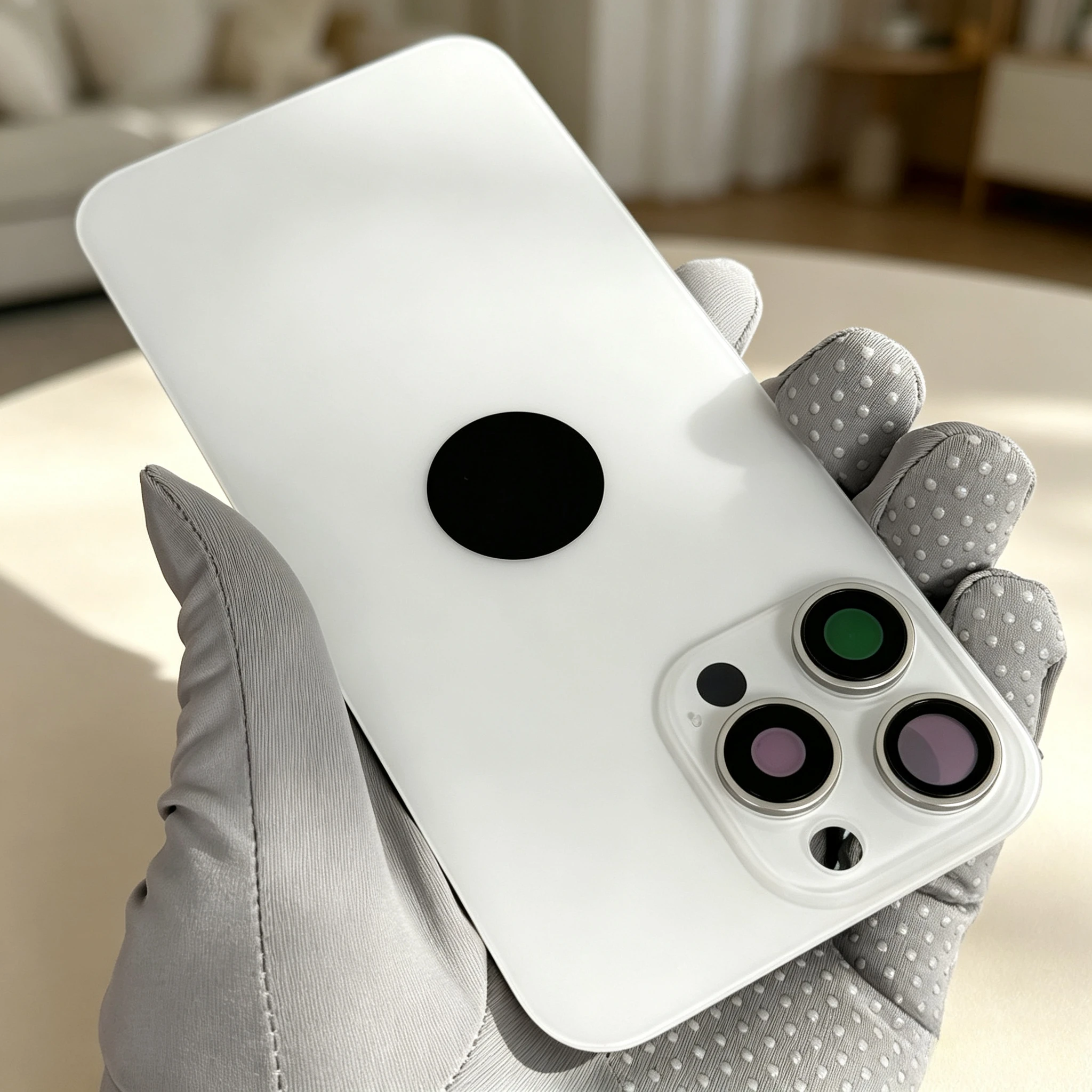 For IPhone 15/16 Pro Max Back Glass Replacement with Camera Lens Brackets Magnets 15/16 Pro Back cover image 6