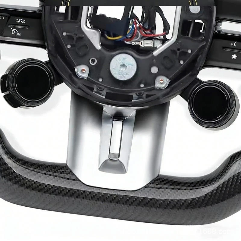 For Mercedes-Benz AMG sports steering wheel with genuine leather and multi-function buttons, modified and upgraded, dir